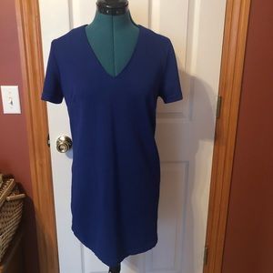 Anthropologie Sans Souci tunic dress royal blue XS